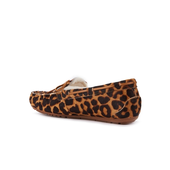 Leopard Print Moccasin Slippers - Picture 3 of 6